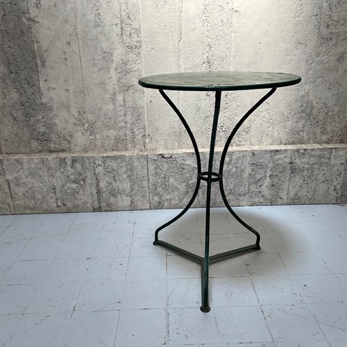 Forest Green French Metal Gueridon Garden Table