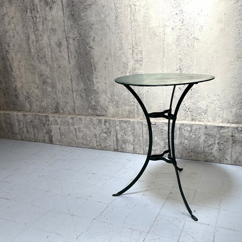 Forest Green Metal Gueridon Garden Table