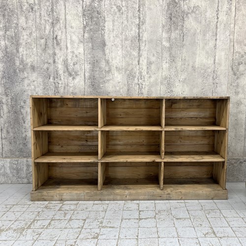 Free Standing Rustic Haberdashery Shelves Pigeon Hole Storage Sideboard