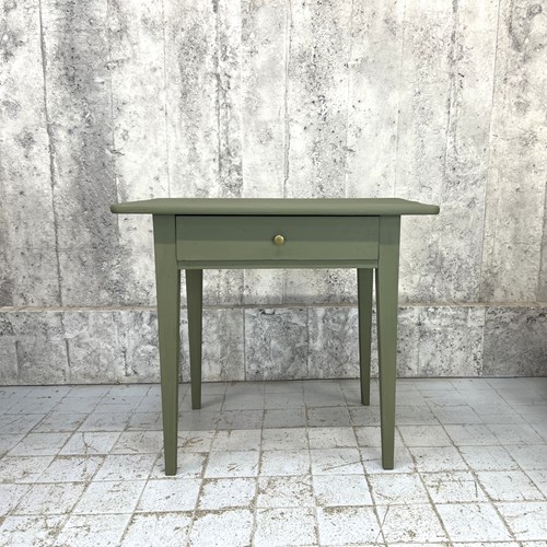 Olive Green Taper Leg Table Desk