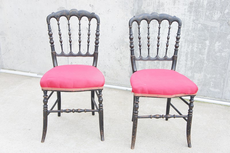 Ebonised Pair of Napoleon III Hand Painted Bedroom-vintage-french-vintage-french-boho-pair-ebonised-nap-iii-chairs2-main-637193475046930563.JPG