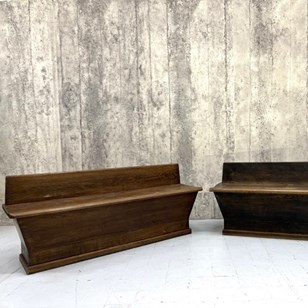Pair Of Storage Benches Banquette