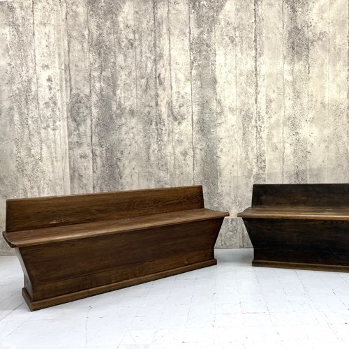 Pair Of Storage Benches Banquette