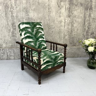 Palm Fronds Reclining Morris Chair ...