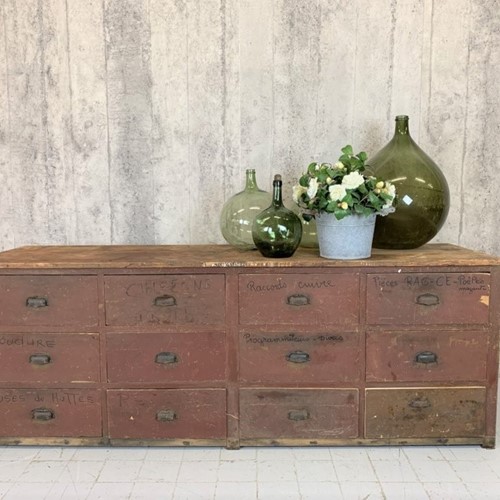 Red Mechanic's Reclaimed Sideboard 12 Drawers