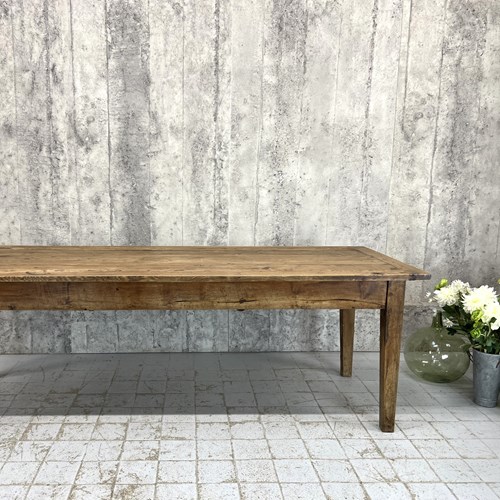 218Cm Rustic Taper Leg Dining Table