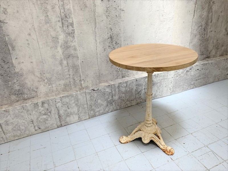 Circular Solid Oak & White Antique Cast Iron table-vintage-french-vintage-french-boho-white-bistro-table-with-oak-top5-1024x1024-main-637667174988055191.jpg