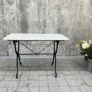 White Marble Kitchen Bistro Table