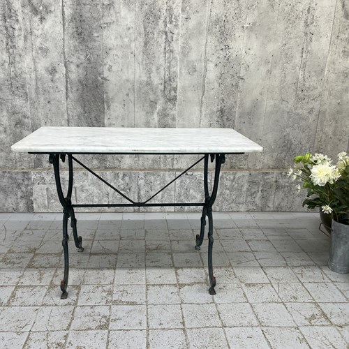 White Marble Kitchen Bistro Table