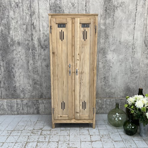 Industrial Wooden Storage Locker
