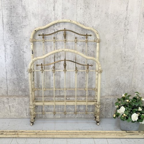 French Brass And Metal 92Cm Wide Bed Frame