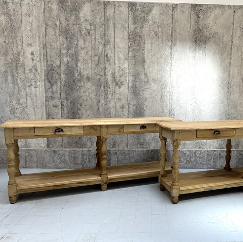 Pair Drapers Tables With Drawers Sideboards