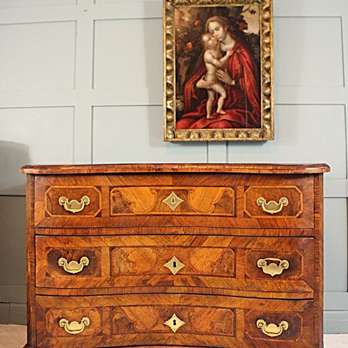 Austrian Baroque Marquetry Chest Of Drawers, Circa 1760