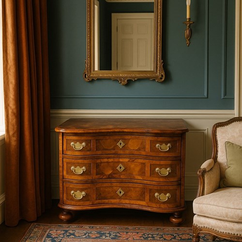 Austrian Baroque Marquetry Chest Of Drawers, Circa 1760