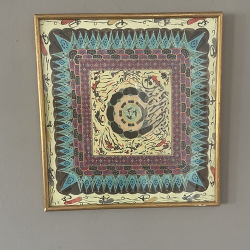 2 Vintage Mixed Media Paintings