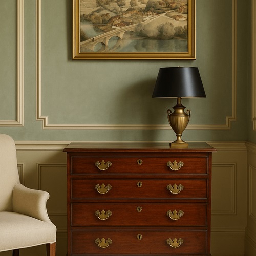 Georgian Mahogany Chest Of Drawers