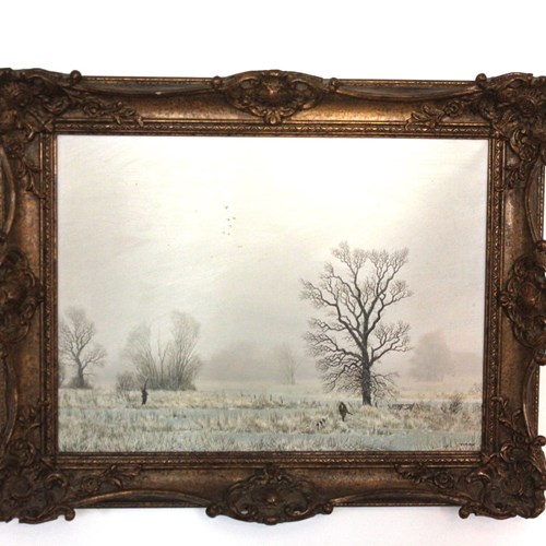 Winter Snow Scene Landscape Pheasant Shoot By Nicholas Mace Success