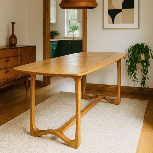 Mid-Century Ercol Model 513 Refectory Dining Table