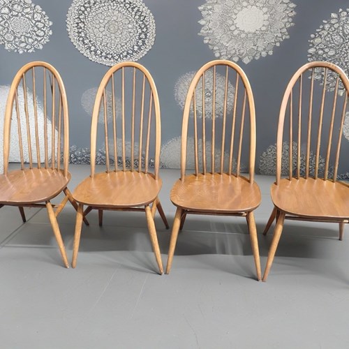 Ercol Quaker Dining Chairs. Model 365. Set Of 4