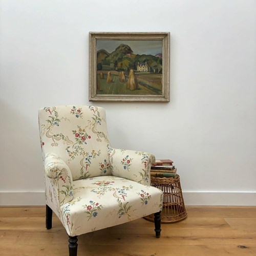 19Th Century French Floral Armchair