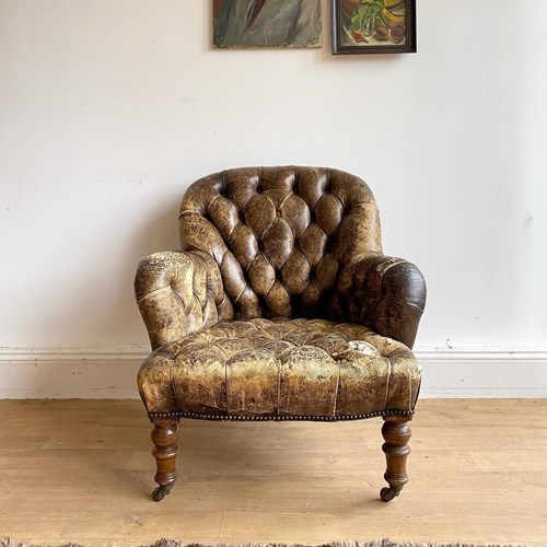 The Consummate Napoleon III Leather Armchair