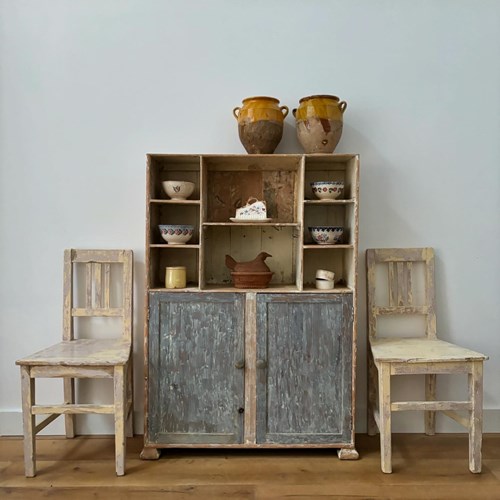 19Th Century French Dresser In Original Paint