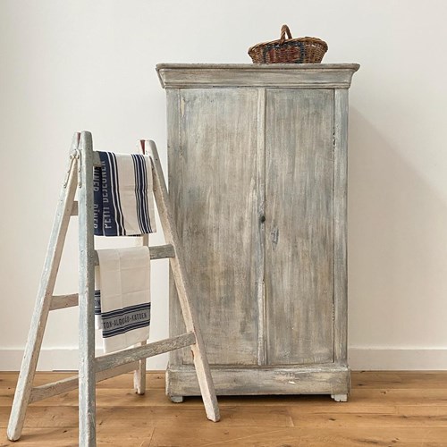 19Th Century French Painted Pantry Cupboard