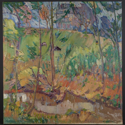 Robert Houpels (1877-1943), Fauvistic landscape