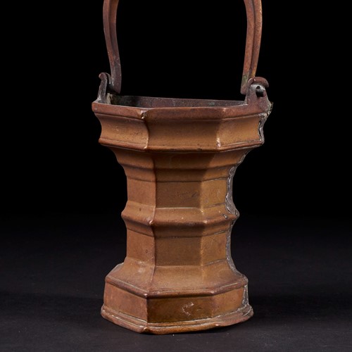 Antique copper alloy bucket