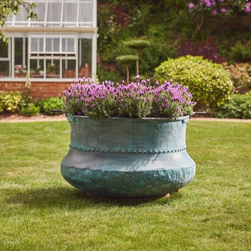 Verdigris Copper Planter