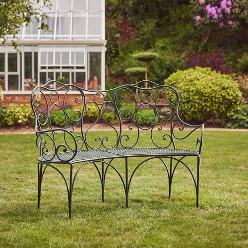 19Th Century Curved Bench