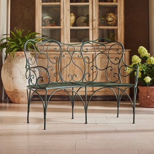 19Th Century Curved Bench