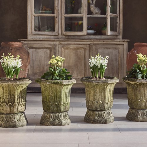 Four Pedestal Planters