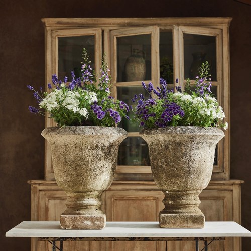 Pair Of Sandstone Planters