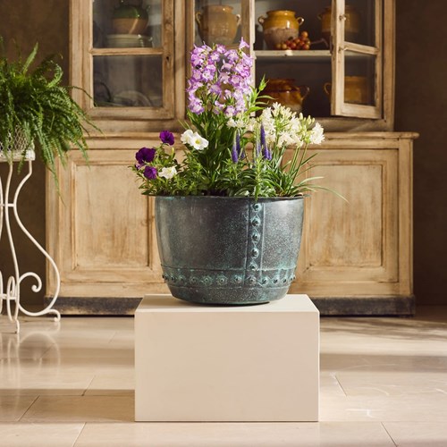 Verdigris Copper Planter