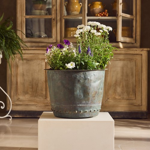 Verdigris Copper Planter