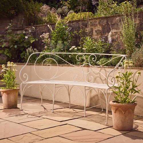 19Th Century Curved Bench