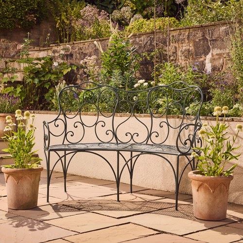 19Th Century Curved Bench