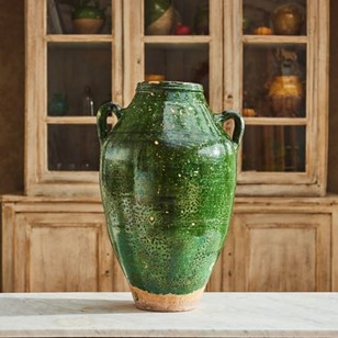Glazed Olive Oil Urn