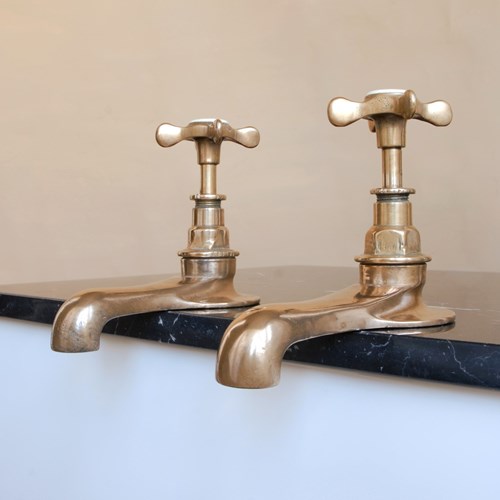 Victorian Brass Bath Taps