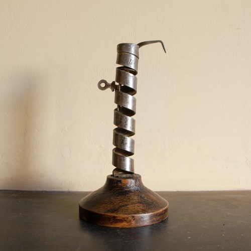 19Th Century Spiral Candlestick