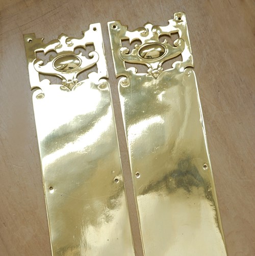 Victorian Brass Finger Plates