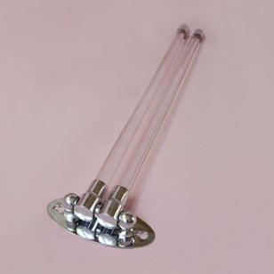 Art Deco Glass Towel Bar