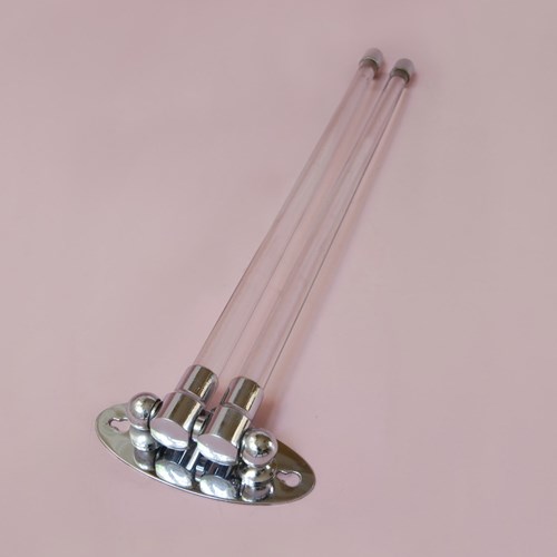 Art Deco Glass Towel Bar