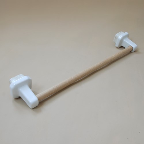 Ceramic & Wood Towel Rail