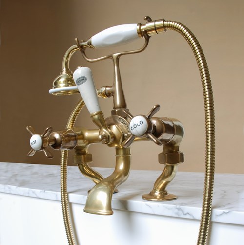 Vintage Brass Bath Shower Mixer