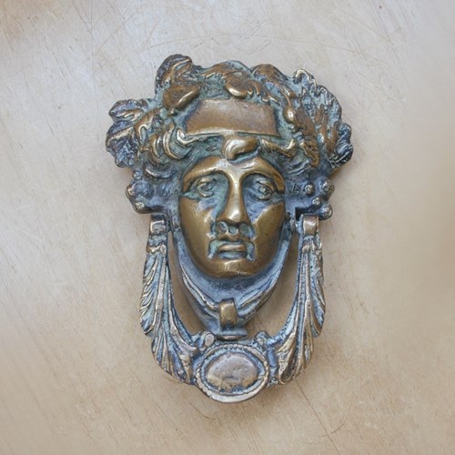 Antique Dionysus Door Knocker
