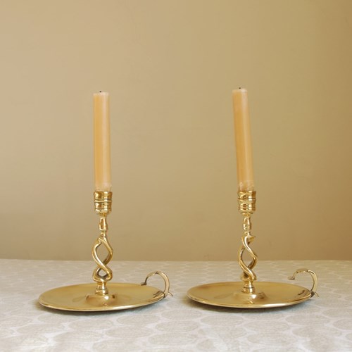 Pair Of Victorian Chambersticks