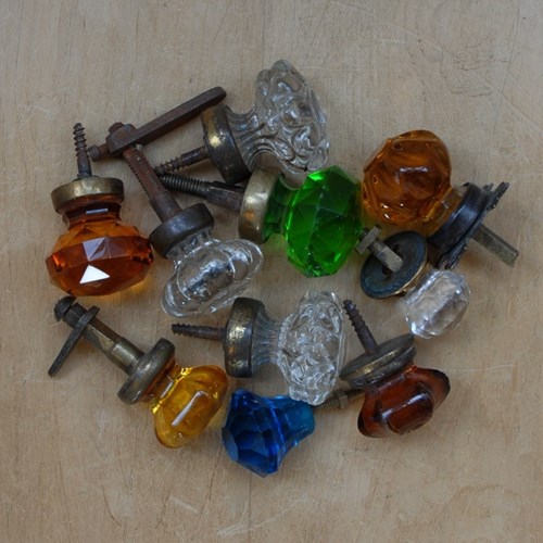 Single Cut Glass Door Knob