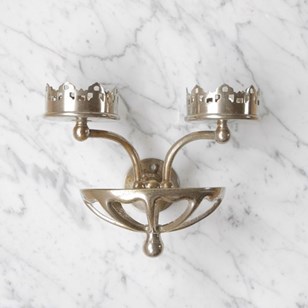 Nickel Bathroom Soap & Tumbler Hold...